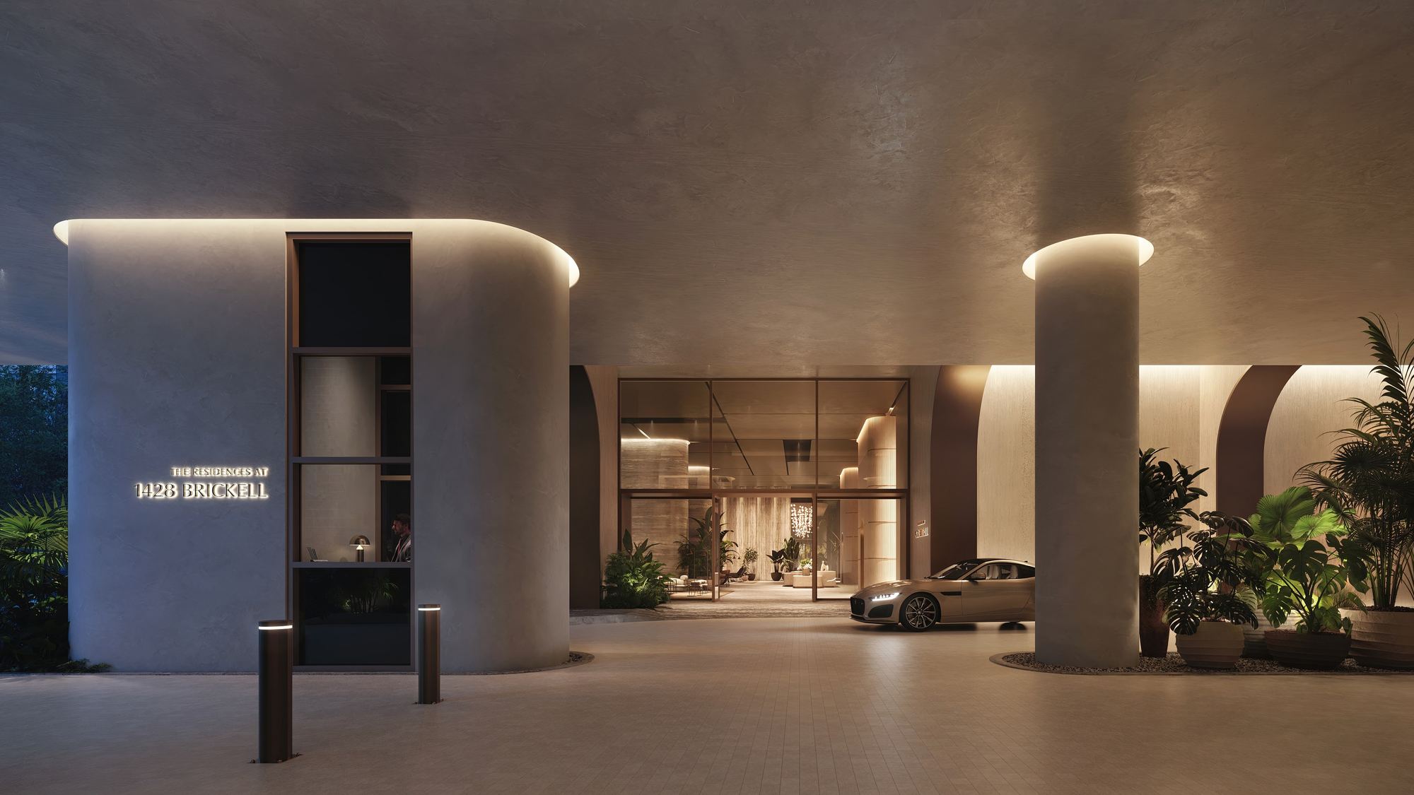 The Residences at 1428 Brickell Porte Cochere