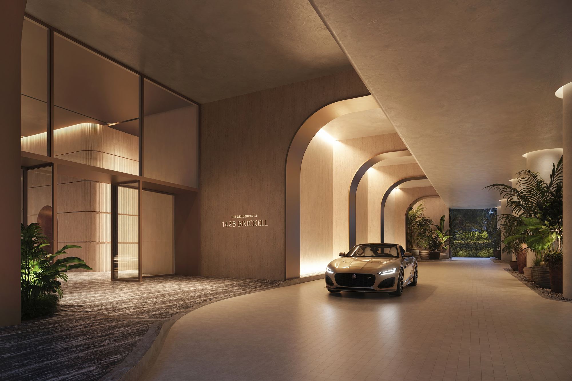 The Residences at 1428 Brickell Porte Cochere