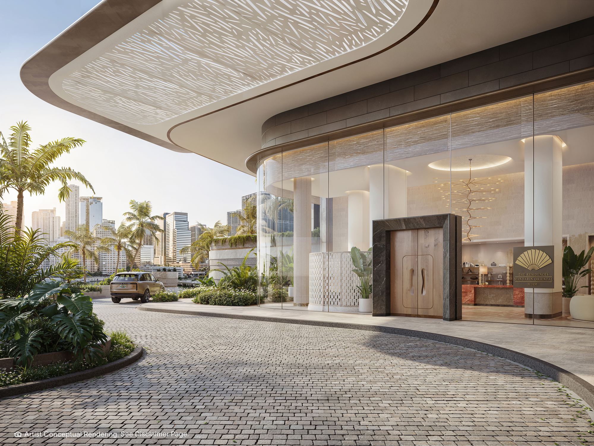 The Residences at Mandarin Oriental Miami Porte Cochere