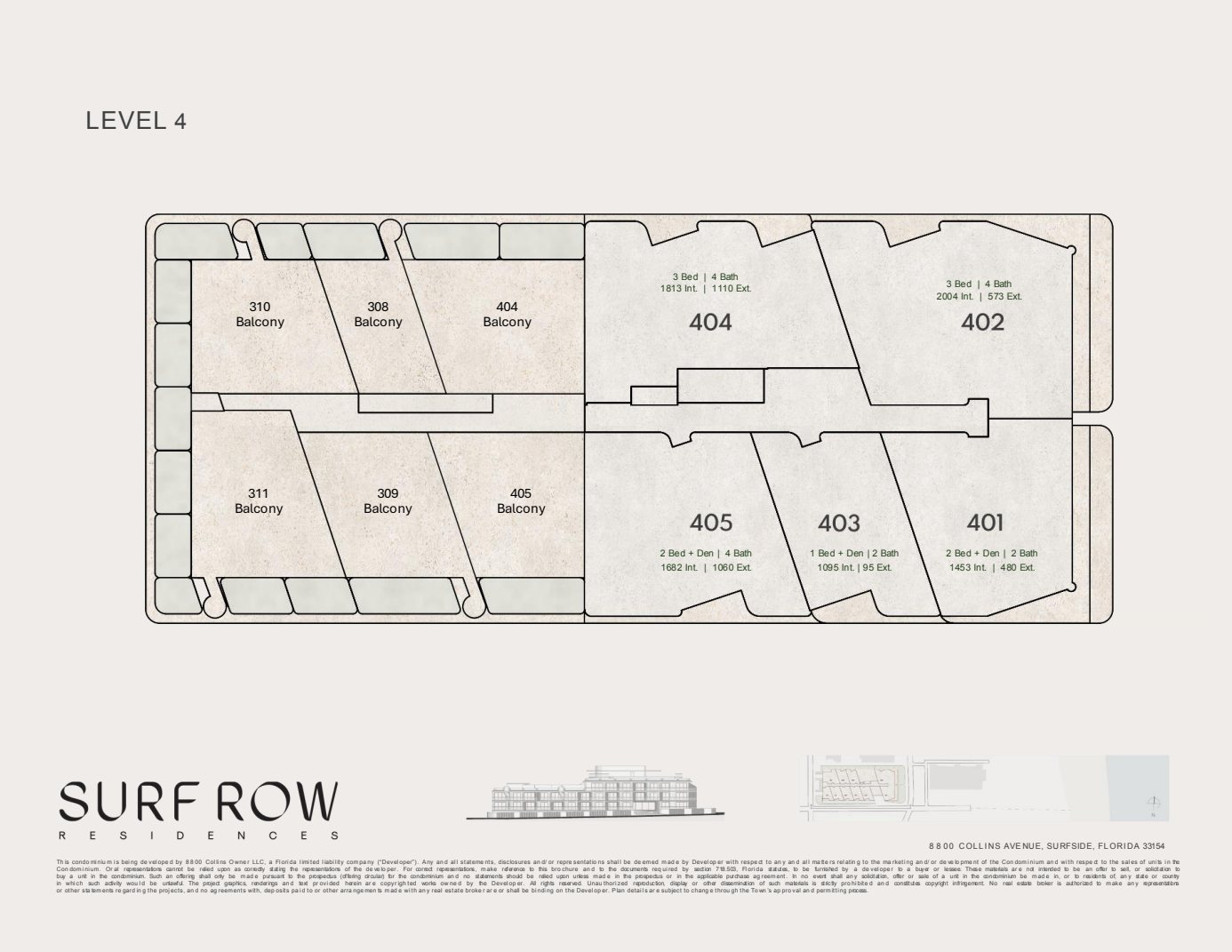 Surf Row Key Plan