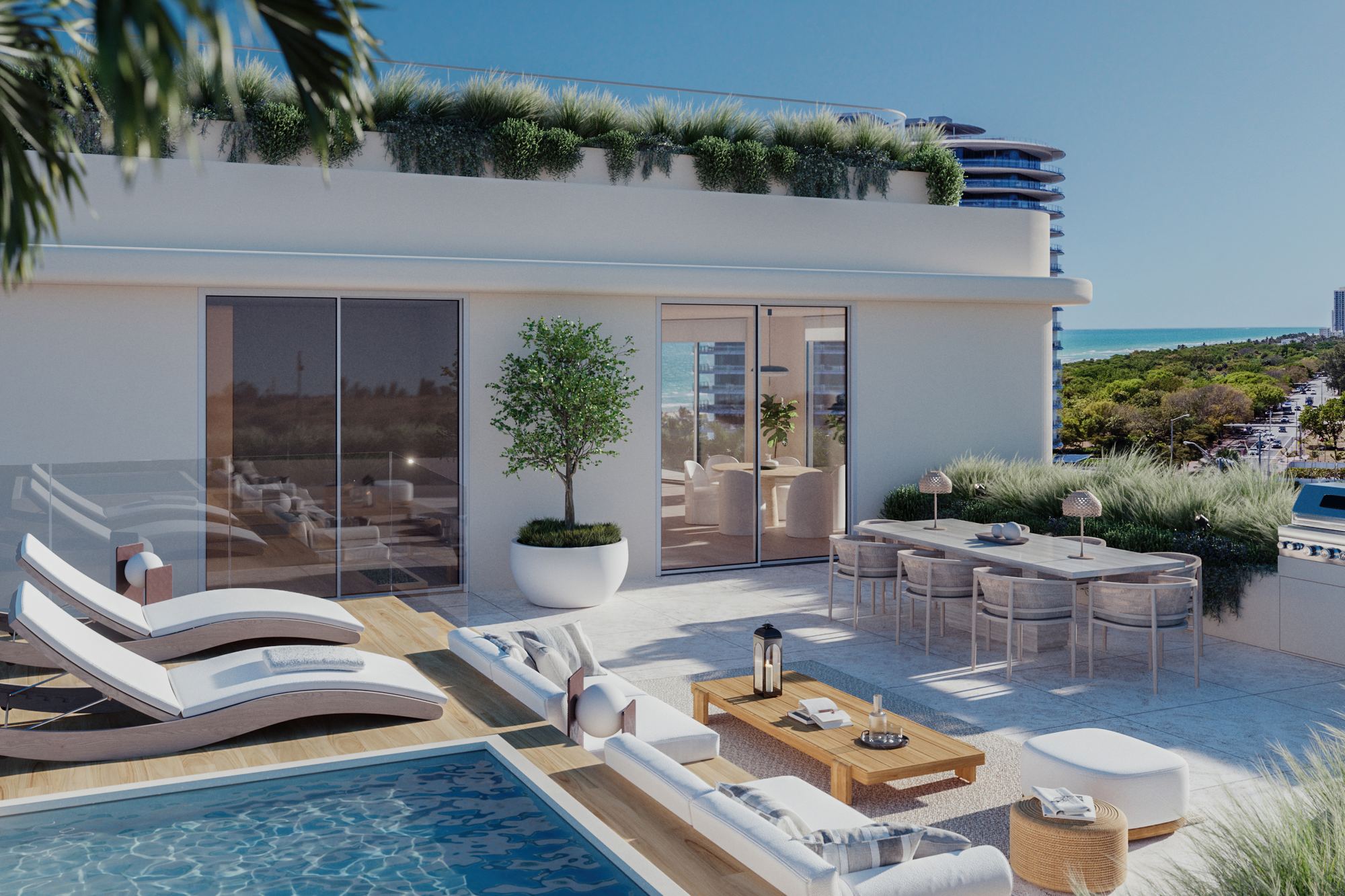 The Surf Row Residences Terrace