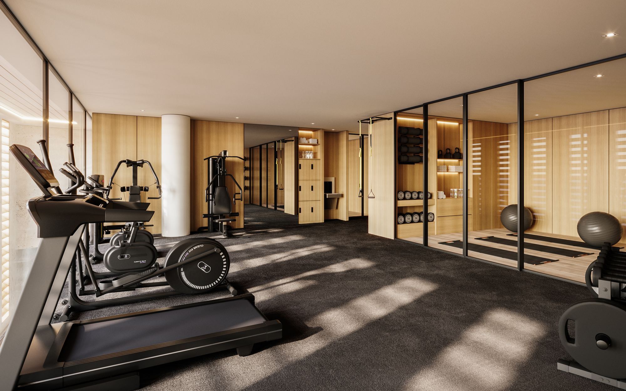 The Surf Row Residences Fitness Center