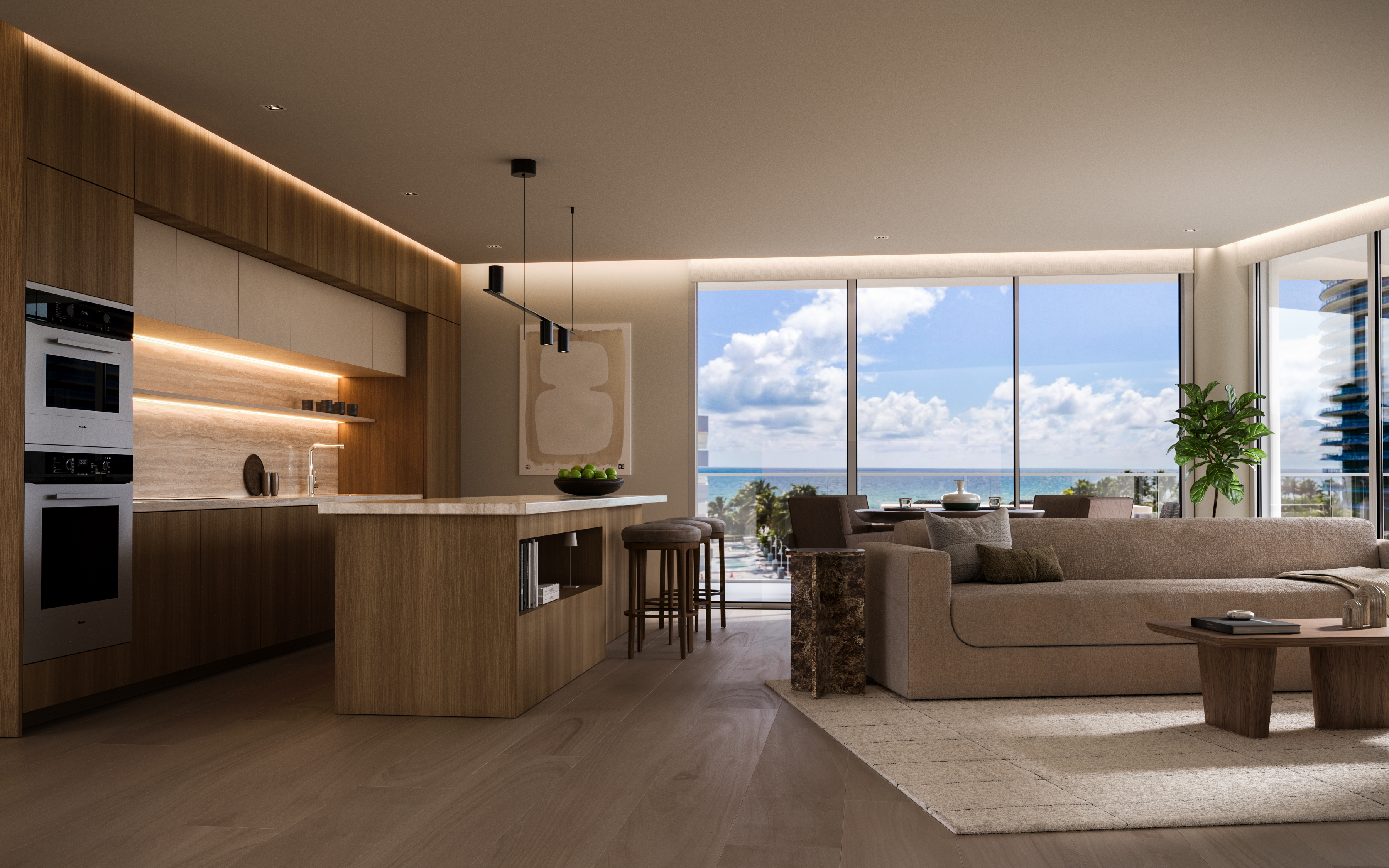 The Surf Row Residences Kitchen