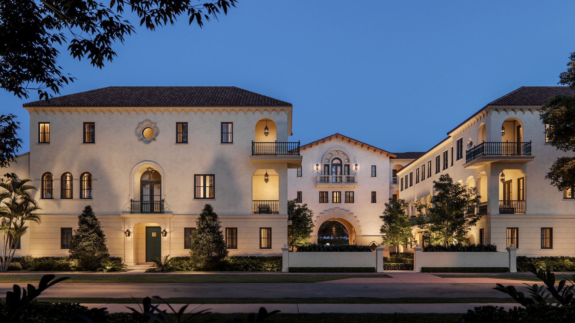 The Village at Coral Gables Townhome Nightime