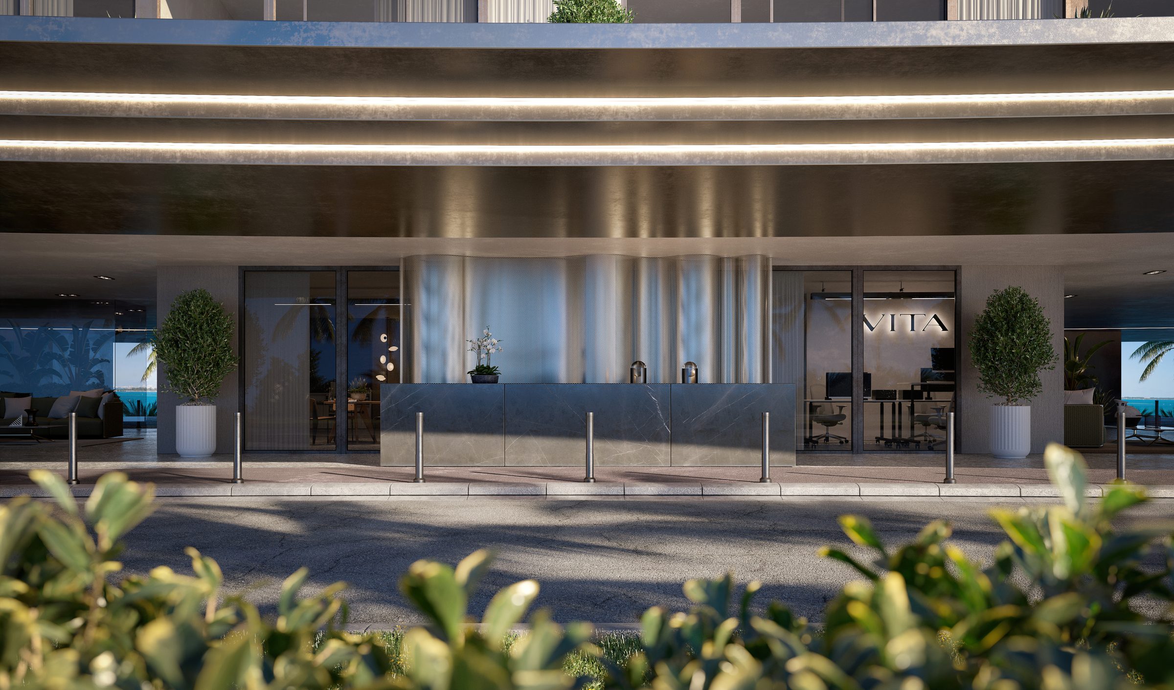 Vita at Grove Isle Vita Porte Cochere