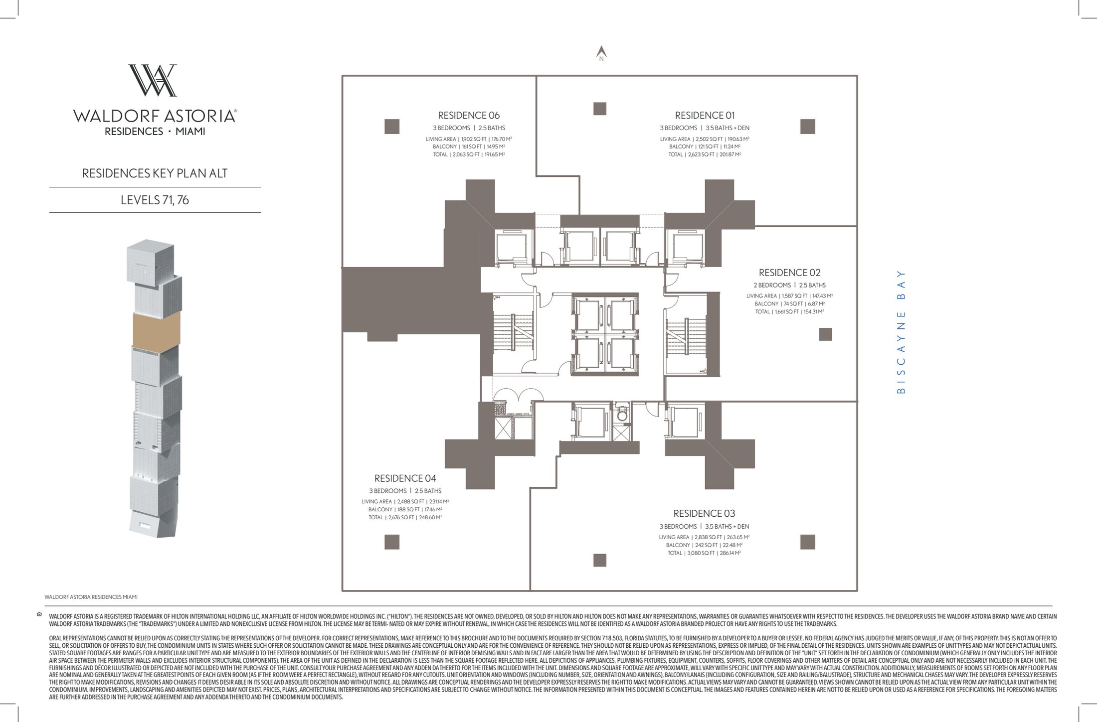 Residences Key Plan Alt