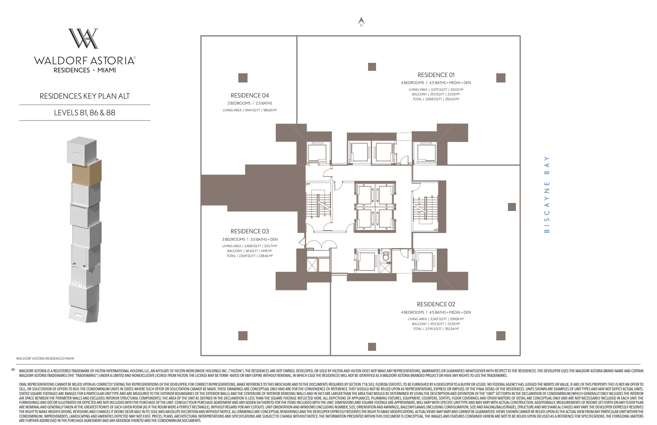 Residences Key Plan Alt