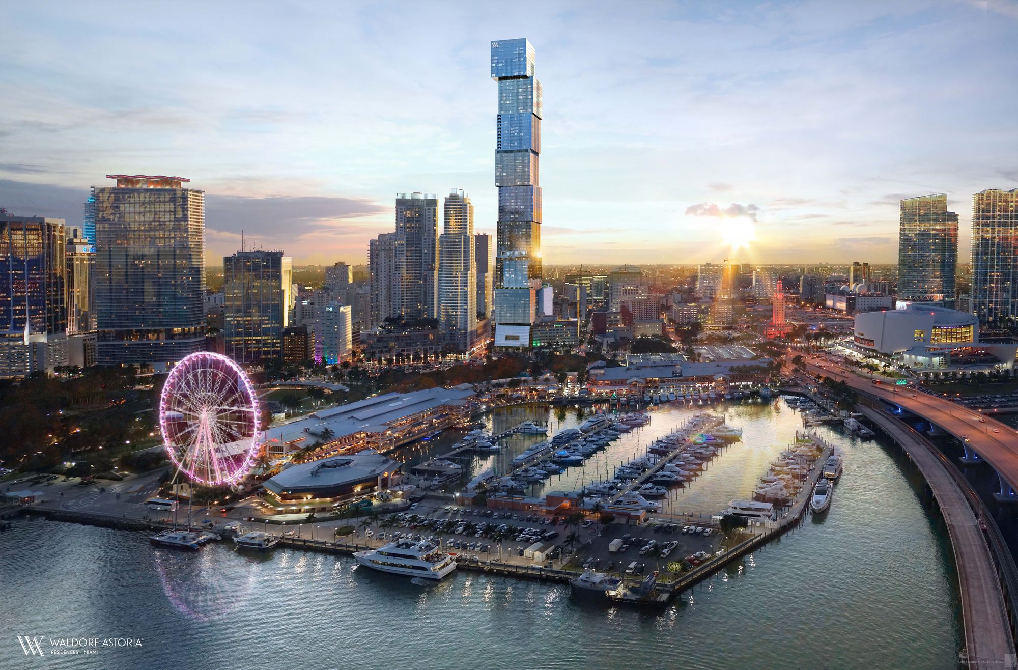Waldorf Astoria Miami Photomontage